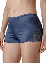 TRAMONTE culottina in raso stretch con pizzo sui fianchi art. orione