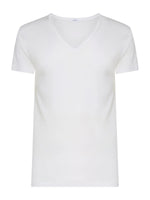 RAGNO maglietta con scollo a V in cotone mercerizzato silkotton