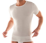 LIABEL t-shirt girocollo manica corta lana e cotone art. 05321/23