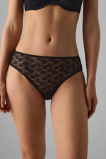 YSABEL MORA mutandina midi con motivo in pizzo art. 10623