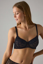 YSABEL MORA reggiseno con ferretto non imbottito sul retro anatomico in pizzo art. 10622